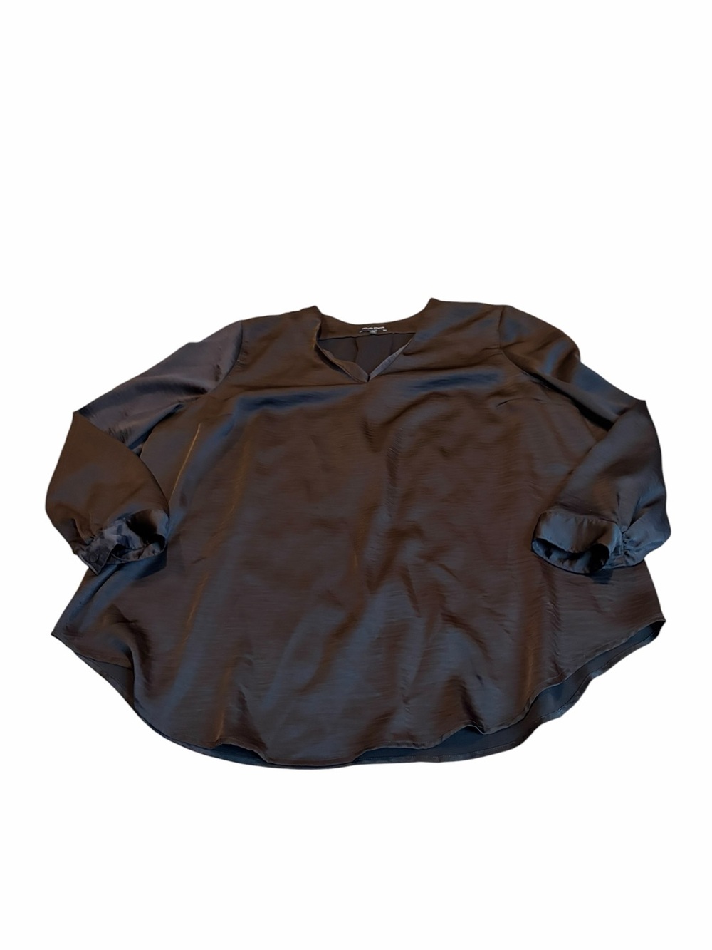 UNIVERSAL STANDARD long sleeve black blouse
